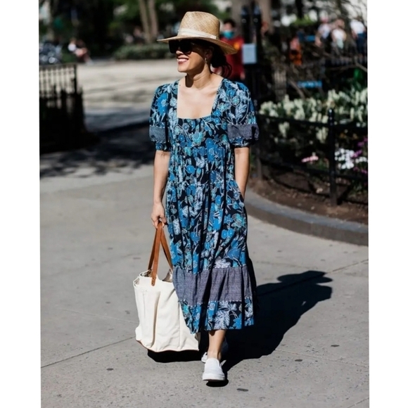 Ulla Johnson Lapis Nora Midi Dress 4 Rayon Fall Dress - Picture 1 of 13